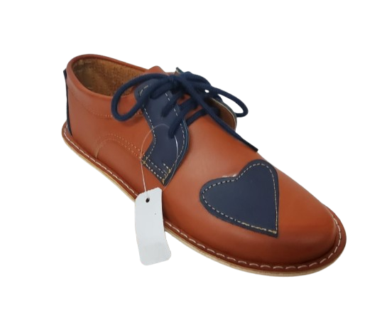 Ladies Lace Up Heart Vellies