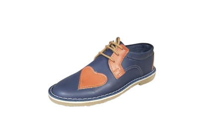 Ladies Lace Up Heart Vellies