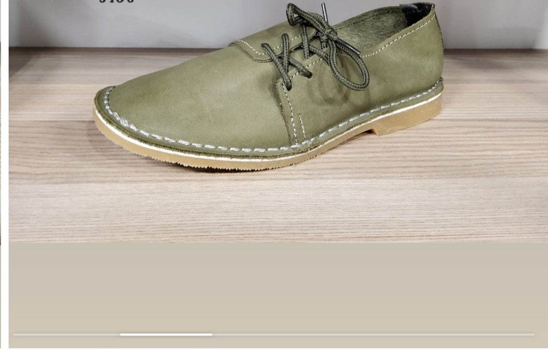 Ladies Side Lace Genuine Leather Vellie